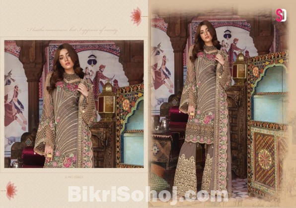 Honey Waqar-Volume : 6 - Georgette Salwar Suit - 60001 -ASI